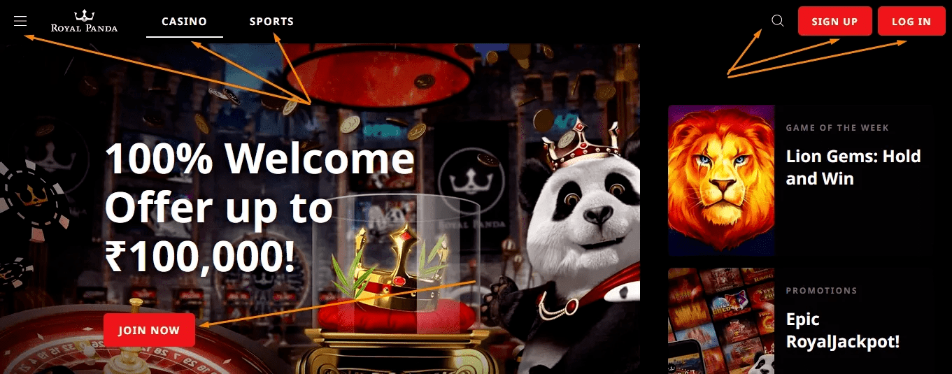 Royal Panda Games and Features 