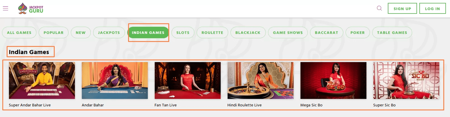 Jackpot-Guru Indian-Games