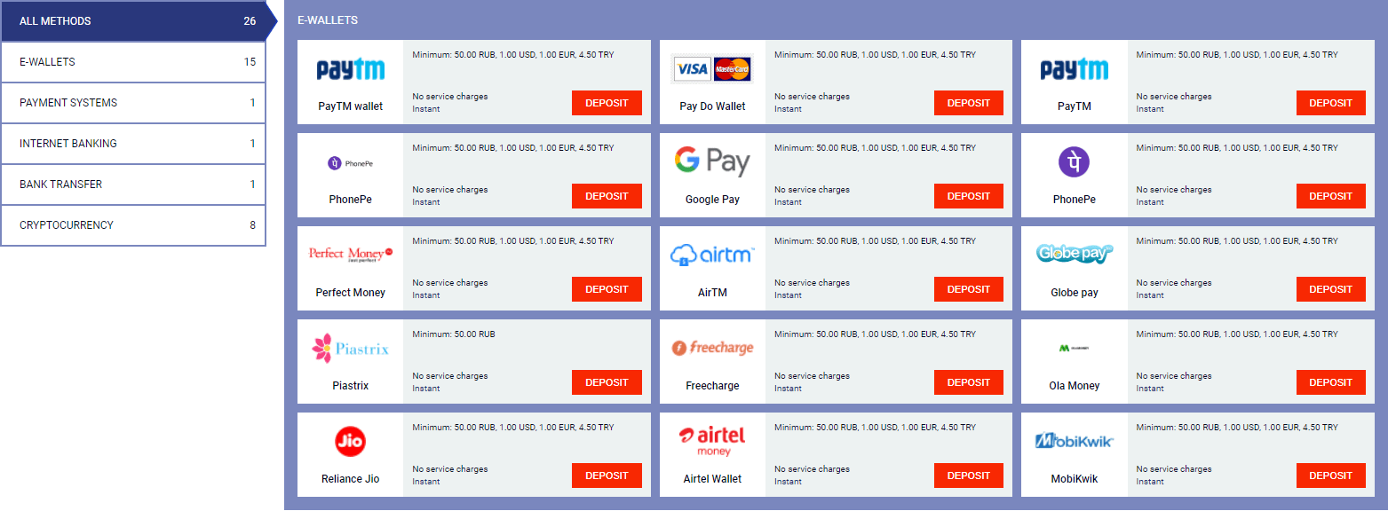 PariPesa Payment Options